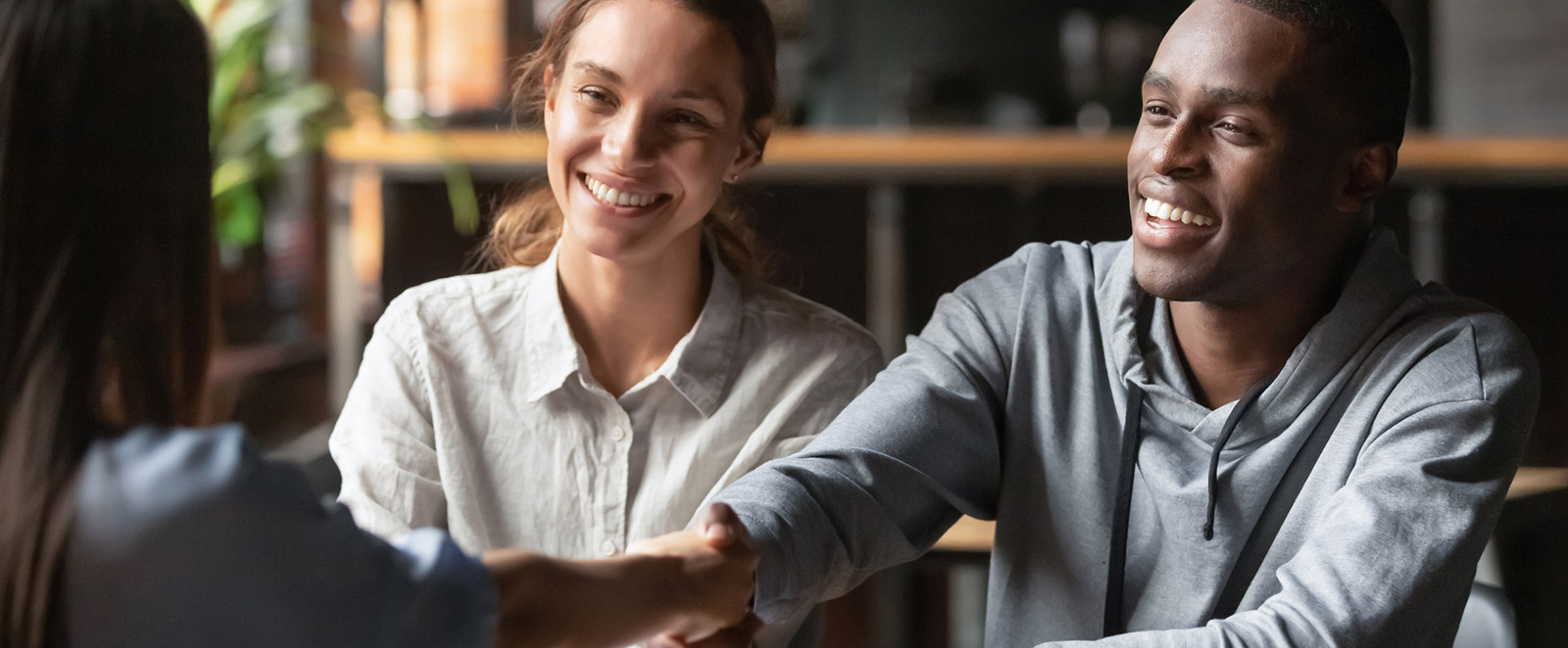 Young couple meeting with financial advisor